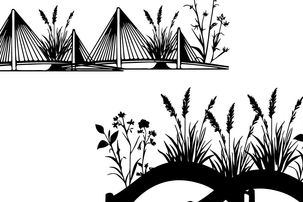 Intra απο ξύλο plywood 3mm-4mm πάχος - Χαριτωμένη γέφυρα Βοτανικού Κήπου Δίασταση 20x20 cm INTRAFABR-112437398