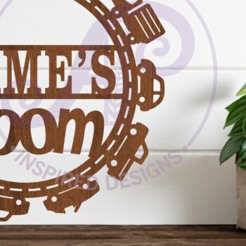 Intra απο ξύλο plywood 3mm-4mm πάχος - Χαριτωμένο σήμα στεφάνι αυτοκινήτου   Laser Cut Δίασταση 30x20 cm INTRAFABR-98164330 - Image 1