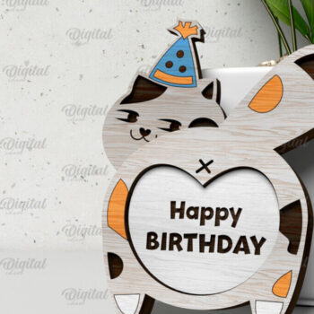 Intra απο ξύλο plywood 3mm-4mm πάχος - Πακέτο κοπής με λέιζερ Cute Cats. Γάτες  Δίασταση 30x20 cm INTRAFABR-105065748 - Image 4