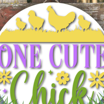 Intra απο ξύλο plywood 3mm-4mm πάχος - Χαριτωμένο κοτόπουλο Πασχαλινό σχέδιο Δίασταση 4x4 cm INTRAFABR-118045690 - Image 1