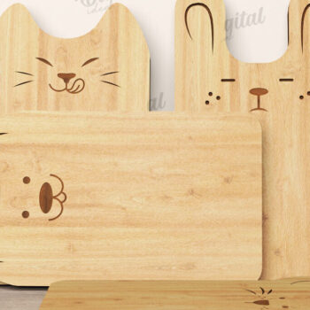 Intra απο ξύλο plywood 3mm-4mm πάχος - Χαριτωμένα σανίδες κοπής Δέσμη κοπής με λέιζερ Δίασταση 30x20 cm INTRAFABR-108581367 - Image 1