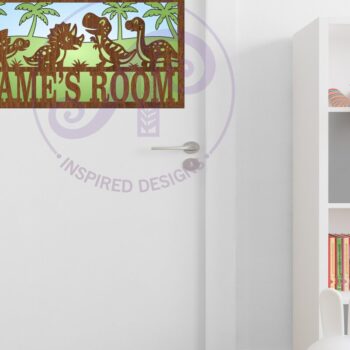 Intra απο ξύλο plywood 3mm-4mm πάχος - Χαριτωμένο σχέδιο ονόματος δεινοσαύρου σε στρώσεις Δίασταση 30x20 cm INTRAFABR-100651077 - Image 3