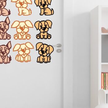 Intra απο ξύλο plywood 3mm-4mm πάχος - Σχήματα αρχείων κομμένα με λέιζερ χαριτωμένο σκυλί. 3 Σκύλοι Ι Δίασταση 30x20 cm INTRAFABR-74913085 - Image 4