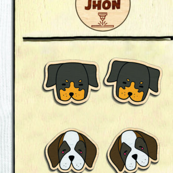 Intra απο ξύλο plywood 3mm-4mm πάχος - Κόψιμο  Glowforge με χαριτωμένο σκουλαρίκι σκουλαρίκι Δίασταση 3x3 cm INTRAFABR-94854652 - Image 3