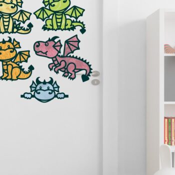 Intra απο ξύλο plywood 3mm-4mm πάχος - Cute Dragon Laser Cut File 5 Shapes Δίασταση 30x20 cm INTRAFABR-75288087 - Image 3