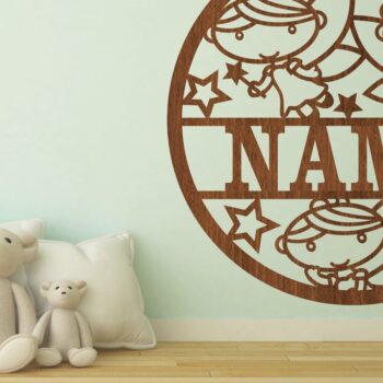 Intra απο ξύλο plywood 3mm-4mm πάχος - Cute Fairies Name Cut file Δίασταση 30x20 cm INTRAFABR-68783439 - Image 1
