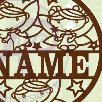 Intra απο ξύλο plywood 3mm-4mm πάχος - Cute Fairies Name Cut file Δίασταση 30x20 cm INTRAFABR-68783439 - Image 4