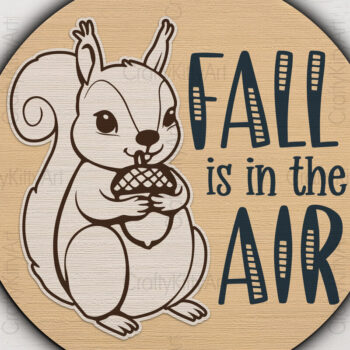 Intra απο ξύλο plywood 3mm-4mm πάχος - Χαριτωμένο φθινοπωρινό φθινοπωρινό σημάδι πόρτας  Δίασταση 30x20 cm INTRAFABR-105308296 - Image 4