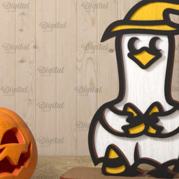 Intra απο ξύλο plywood 3mm-4mm πάχος - Πακέτο LaserCut Cute Farm Animal Ghosts Δίασταση 30x20 cm INTRAFABR-106947645 - Image 8