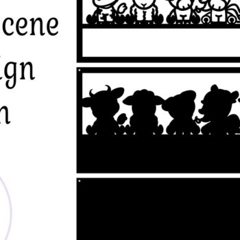 Intra απο ξύλο plywood 3mm-4mm πάχος - Πινακίδα ονόματος σκηνής Cute Farm Animals  3 Δίασταση 30x20 cm INTRAFABR-74710754 - Image 3