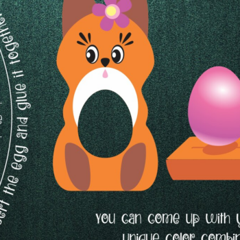 Intra απο ξύλο plywood 3mm-4mm πάχος - Cute Fox - Αυγοθήκη σοκολάτας Δίασταση 30x20 cm INTRAFABR-8302113 - Image 1