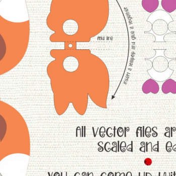 Intra απο ξύλο plywood 3mm-4mm πάχος - Cute Fox Lollipop Holder για παιδιά Δίασταση 30x20 cm INTRAFABR-8150581 - Image 1