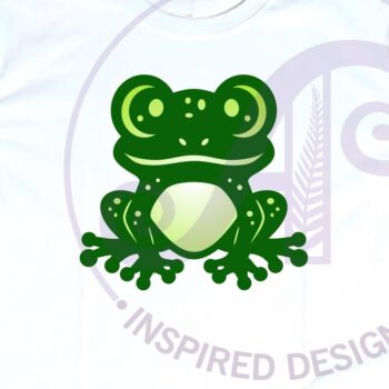 Intra απο ξύλο plywood 3mm-4mm πάχος - Cute Frogs, Laser Cut File Δίασταση 30x20 cm INTRAFABR-120054905 - Image 3