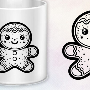 Intra απο ξύλο plywood 3mm-4mm πάχος - Χαριτωμένο Gingerbread  Bundle DXF, PNG Δίασταση 4x4 cm INTRAFABR-86058452 - Image 2