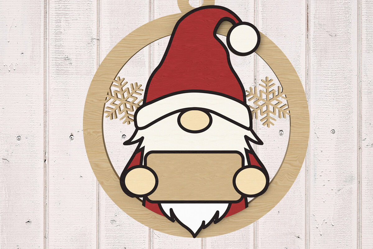 Intra απο ξύλο plywood 3mm-4mm πάχος - Χαριτωμένο στολίδι στολίδι με λέιζερ Δίασταση 6x6 cm INTRAFABR-109386558