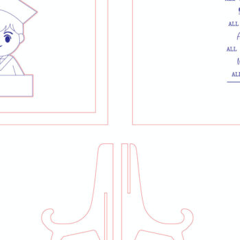 Intra απο ξύλο plywood 3mm-4mm πάχος - Χαριτωμένο λέιζερ αποφοίτησης Δίασταση 20x20 cm INTRAFABR-99080907 - Image 3