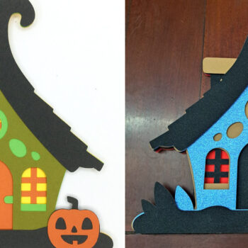 Intra απο ξύλο plywood 3mm-4mm πάχος - Χαριτωμένο Halloween House V1 | 3D Layered  Δίασταση 4x4 cm INTRAFABR-99559931 - Image 8