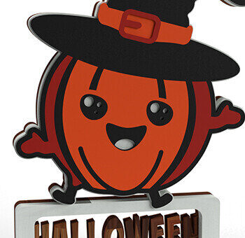 Intra απο ξύλο plywood 3mm-4mm πάχος - ΧΑΡΙΤΩΤΕΣ κολοκύθες αποκριών 3D Εύκολες στην κοπή Δίασταση 30x20 cm INTRAFABR-80509964 - Image 2