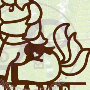 Intra απο ξύλο plywood 3mm-4mm πάχος - Cute Horse Name  Cut File Δίασταση 30x20 cm INTRAFABR-69273964