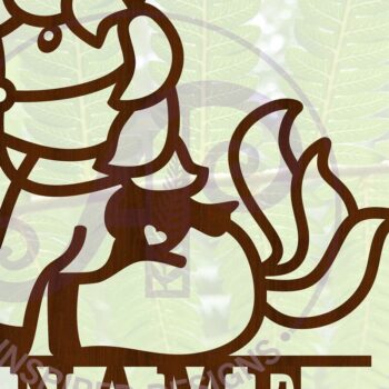 Intra απο ξύλο plywood 3mm-4mm πάχος - Cute Horse Name Cut File Δίασταση 30x20 cm INTRAFABR-69273964 - Image 1