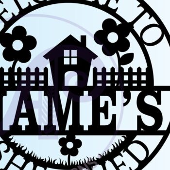 Intra απο ξύλο plywood 3mm-4mm πάχος - Cute House Shed Shed Cut File Δίασταση 30x20 cm INTRAFABR-67490357 - Image 3