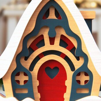 Intra απο ξύλο plywood 3mm-4mm πάχος - Πακέτο Cute Houses | 3D Layered Δίασταση 16x6 cm INTRAFABR-46723788 - Image 10