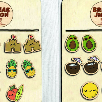 Intra απο ξύλο plywood 3mm-4mm πάχος - Χαριτωμένα σκουλαρίκια Kawaii Fruit Stud Δίασταση 3x3 cm INTRAFABR-94852714 - Image 1