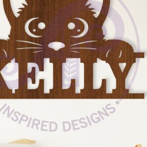 Intra απο ξύλο plywood 3mm-4mm πάχος -  κοπής λέιζερ   Name Cute Kitten Δίασταση 30x20 cm INTRAFABR-113217928