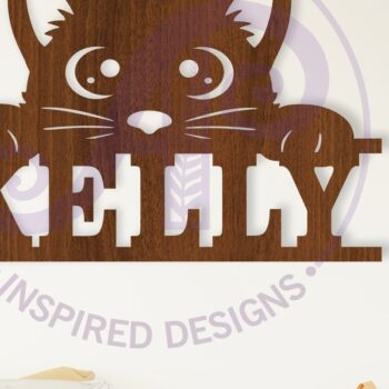 Intra απο ξύλο plywood 3mm-4mm πάχος -  κοπής λέιζερ   Name Cute Kitten Δίασταση 30x20 cm INTRAFABR-113217928 - Image 1