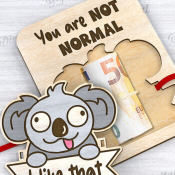 Intra απο ξύλο plywood 3mm-4mm πάχος - Χαριτωμένο Koala Money Holder LaserCut Δίασταση 30x20 cm INTRAFABR-108959690 - Image 1