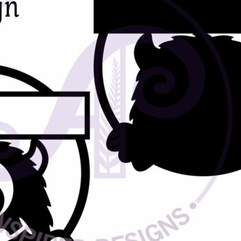 Intra απο ξύλο plywood 3mm-4mm πάχος - Cute Monster Name Design Sign 2 Δίασταση 30x20 cm INTRAFABR-100202910 - Image 3