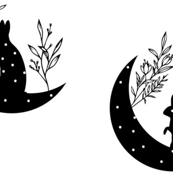 Intra απο ξύλο plywood 3mm-4mm πάχος - Cute Moon Κυριακή του Πάσχα  Δίασταση 30x20 cm INTRAFABR-26003499 - Image 1