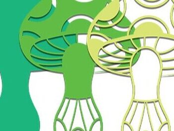 Intra απο ξύλο plywood 3mm-4mm πάχος - Χαριτωμένη  μανιταριών Δίασταση 30x20 cm INTRAFABR-35272373 - Image 3