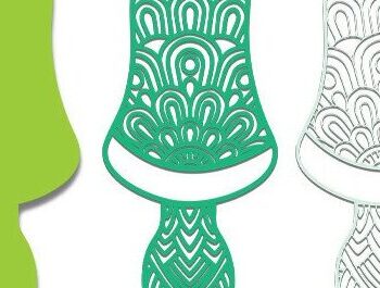 Intra απο ξύλο plywood 3mm-4mm πάχος - Χαριτωμένη  μανιταριών Δίασταση 30x20 cm INTRAFABR-35272314 - Image 3