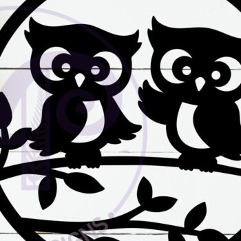 Intra απο ξύλο plywood 3mm-4mm πάχος - Χαριτωμένη επιγραφή κουκουβάγιας, διανυσματικό  υ  Δίασταση 30x20 cm INTRAFABR-120882613 - Image 2