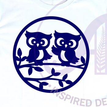 Intra απο ξύλο plywood 3mm-4mm πάχος - Χαριτωμένη επιγραφή κουκουβάγιας, διανυσματικό  υ  Δίασταση 30x20 cm INTRAFABR-120882613 - Image 3