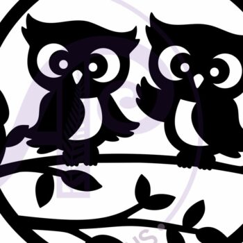 Intra απο ξύλο plywood 3mm-4mm πάχος - Χαριτωμένη επιγραφή κουκουβάγιας, διανυσματικό  υ  Δίασταση 30x20 cm INTRAFABR-120882613 - Image 4