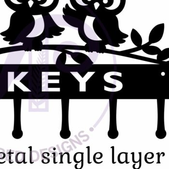 Intra απο ξύλο plywood 3mm-4mm πάχος - Σχέδια κουκουβάγιας για κλειδί Δίασταση 30x20 cm INTRAFABR-122638792 - Image 5