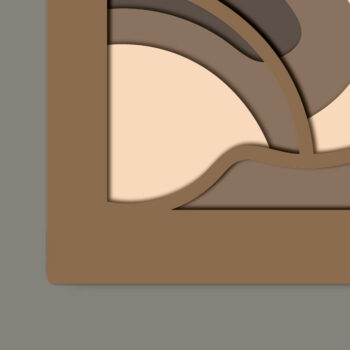 Intra απο ξύλο plywood 3mm-4mm πάχος - Cute Pug Multilayer /3D Layered Δίασταση 30x20 cm INTRAFABR-65814921 - Image 6