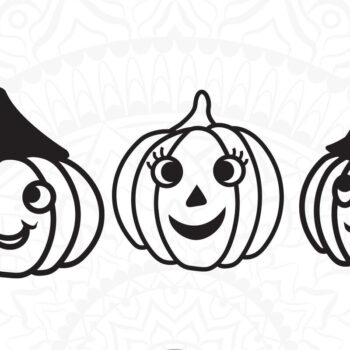 Intra απο ξύλο plywood 3mm-4mm πάχος - Cute Pumpkins, Kawaii Pumpkin, Δίασταση 15x15 cm INTRAFABR-77376672 - Image 1