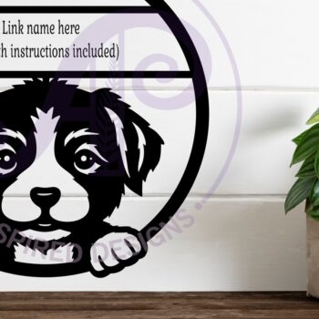 Intra απο ξύλο plywood 3mm-4mm πάχος - Χαριτωμένο όνομα κουταβιού Επιγραφή τοίχου, Δίασταση 40x50 cm INTRAFABR-121387452 - Image 3