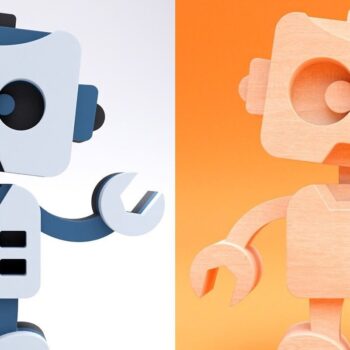 Intra απο ξύλο plywood 3mm-4mm πάχος - Χαριτωμένα ρομπότ |  λέιζερ με 3D επίπεδα Δίασταση 20x20 cm INTRAFABR-31094669 - Image 4