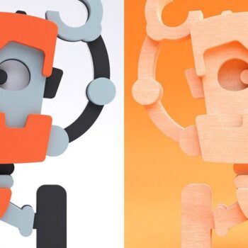 Intra απο ξύλο plywood 3mm-4mm πάχος - Χαριτωμένα ρομπότ |  λέιζερ με 3D επίπεδα Δίασταση 20x20 cm INTRAFABR-31094669 - Image 7