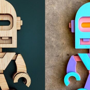 Intra απο ξύλο plywood 3mm-4mm πάχος - Χαριτωμένα ρομπότ |  λέιζερ με 3D επίπεδα Δίασταση 20x20 cm INTRAFABR-31094669 - Image 9