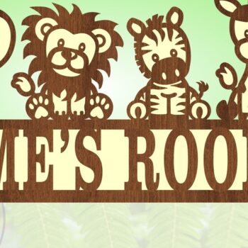 Intra απο ξύλο plywood 3mm-4mm πάχος - Χαριτωμένα ζώα Safari  Όνομα σκηνής Δίασταση 30x20 cm INTRAFABR-72212123 - Image 4