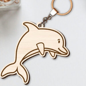 Intra απο ξύλο plywood 3mm-4mm πάχος - Χαριτωμένο θαλάσσιο μπρελόκ  Δίασταση 4x4 cm INTRAFABR-96260151