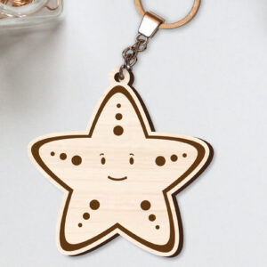 Intra απο ξύλο plywood 3mm-4mm πάχος - Χαριτωμένο θαλάσσιο μπρελόκ  Δίασταση 4x4 cm INTRAFABR-96260295