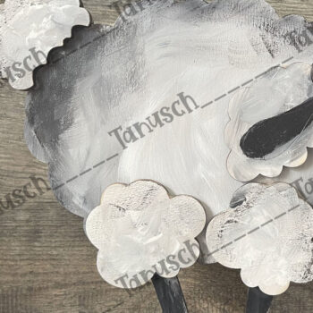 Intra απο ξύλο plywood 3mm-4mm πάχος - Cute Sheep Laser Cut Δίασταση 6x6 cm INTRAFABR-68461770 - Image 1