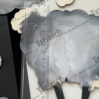 Intra απο ξύλο plywood 3mm-4mm πάχος - Cute Sheep Laser Cut Δίασταση 6x6 cm INTRAFABR-68461770 - Image 5