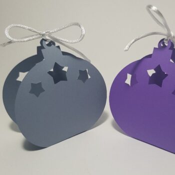 Intra απο ξύλο plywood 3mm-4mm πάχος - Cute Stars Snow Globe Favor Box Κουτί δώρου Δίασταση 6x6 cm INTRAFABR-43437498 - Image 1